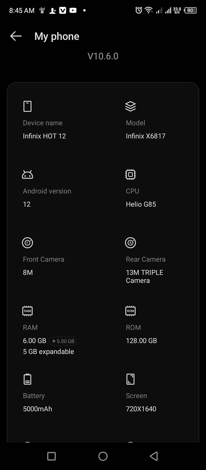 Infinix Hot 12 7