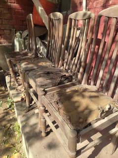 Wooden Chairs and Other Items at Throw Away Price