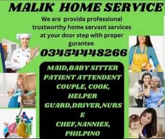 MAID, BABY SITTER, PATIENT ATTENDENT, COOK, HELPER, DRIVER