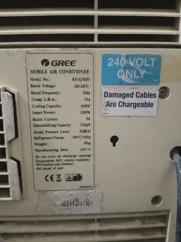 GREE  240 Volt Chilor AC 6