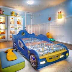 New Style Kids Single Car Bed for Boys (Bed With Mattress Available