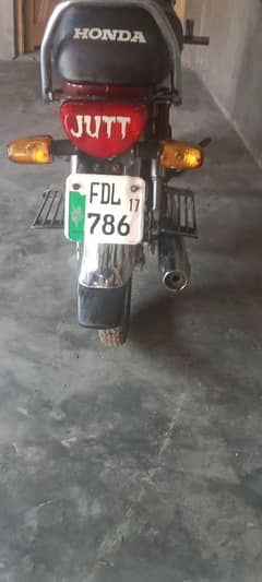 Honda 70cc 2017 saf condition ha golden and v. vip number 786 lga ha