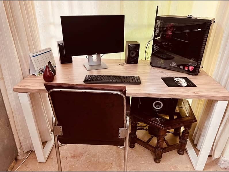 Computer table / Ash wood table / Wooden Table 3