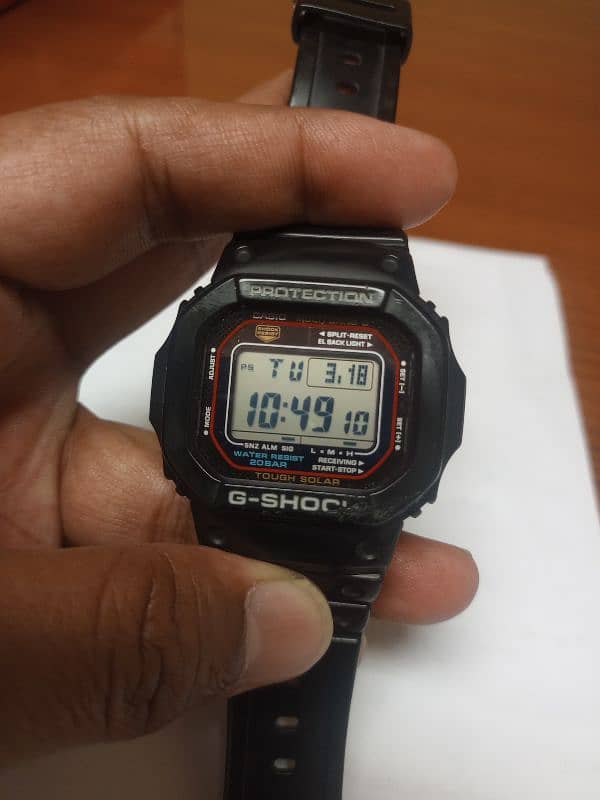 Casio G Shock Square GW-M5610 9/10 Condition Tough Solar Multi Band 6 0