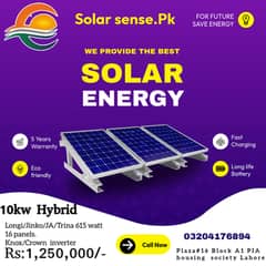 10kw hybrid solar solution/Elevated structure/longi jinko JR panels