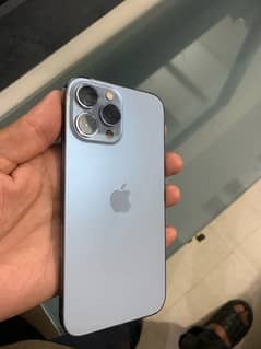 I phone 13 pro max 256 gb non pta LLA mode colour sera  blue