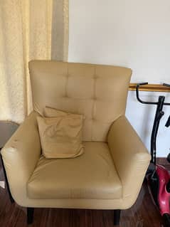 two leatherite sofas for sale