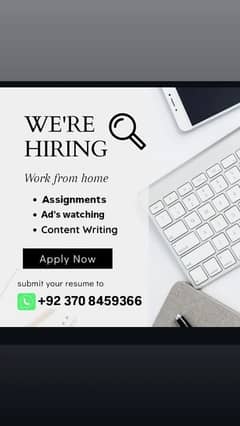 Online Job / Typing job / Assignment Job / Data Entry Job / Online