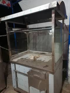 Burger & shawarma counter with hot plate new counter