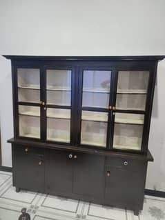 2 Adad Wooden Glass Showcase for Sale – Elegant & Spacious"