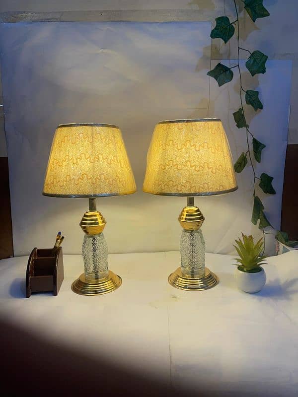 table Lamp 2 pieces golden color 0