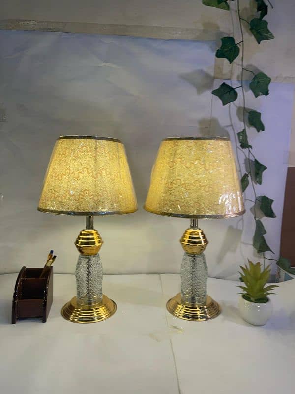 table Lamp 2 pieces golden color 5