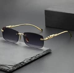 Luxury Cartier-Inspired Rimless Sunglasses