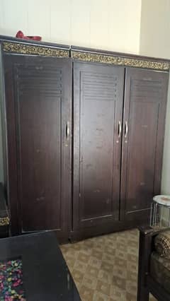 wardrobe/3 door wardrobe/ wooden almari/almirah/triple door cupboard