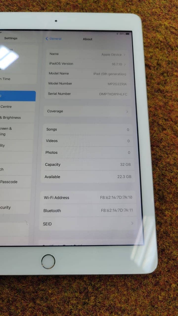 Ipad 5th Genration 4