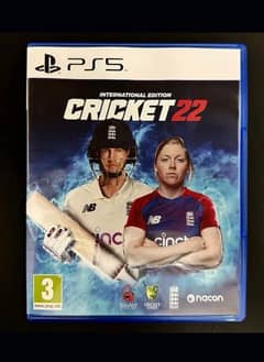 Cricket 22 PS5 10/10 scratchless