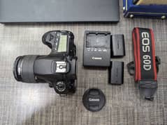 DSLR Canon 60D with 18-55 lens 10/10 Condition with all Accessories