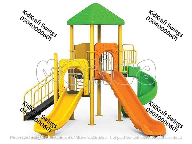 kids Slide/Swings/Kids rides/jhula/Spring rider/jungle gym/gazebo/bar 6