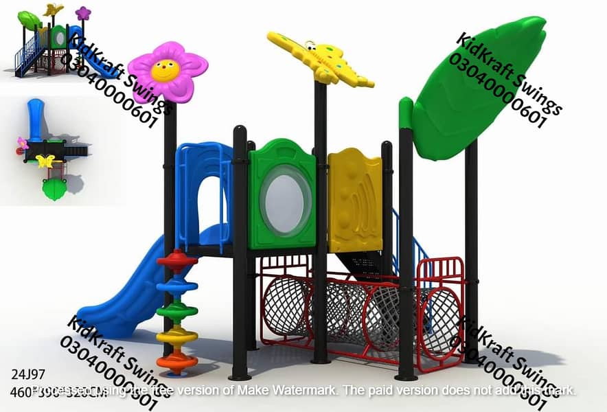 kids Slide/Swings/Kids rides/jhula/Spring rider/jungle gym/gazebo/bar 10