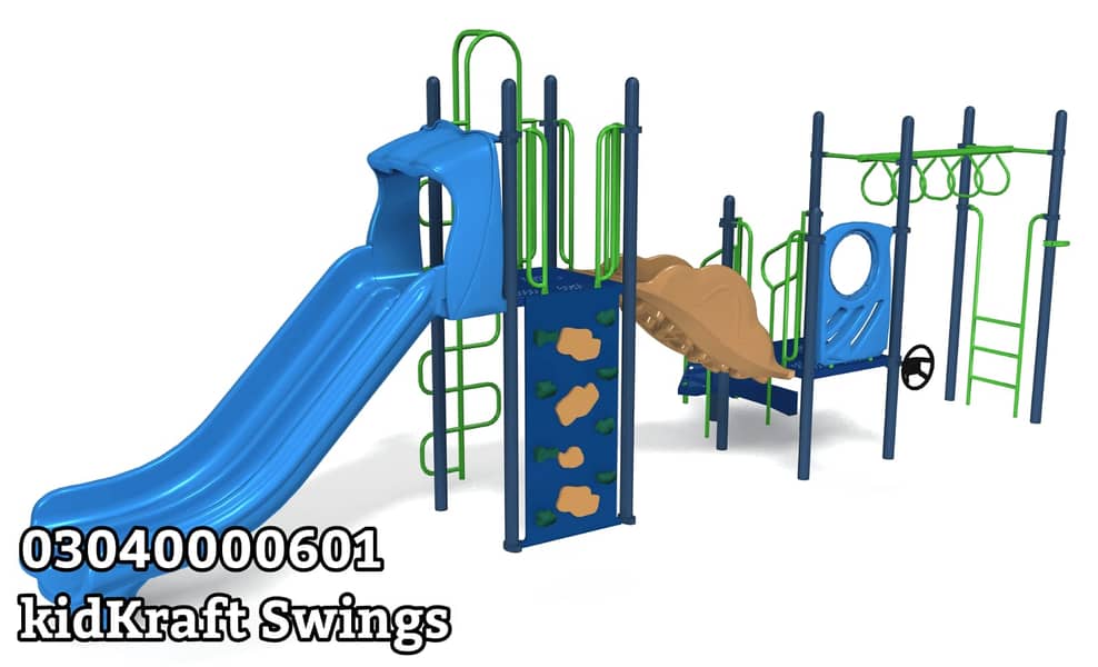 kids Slide/Swings/Kids rides/jhula/Spring rider/jungle gym/gazebo/bar 13
