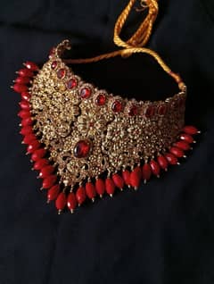 bridal jewellery/barat jewellery/red jewellery/artificial jewellery