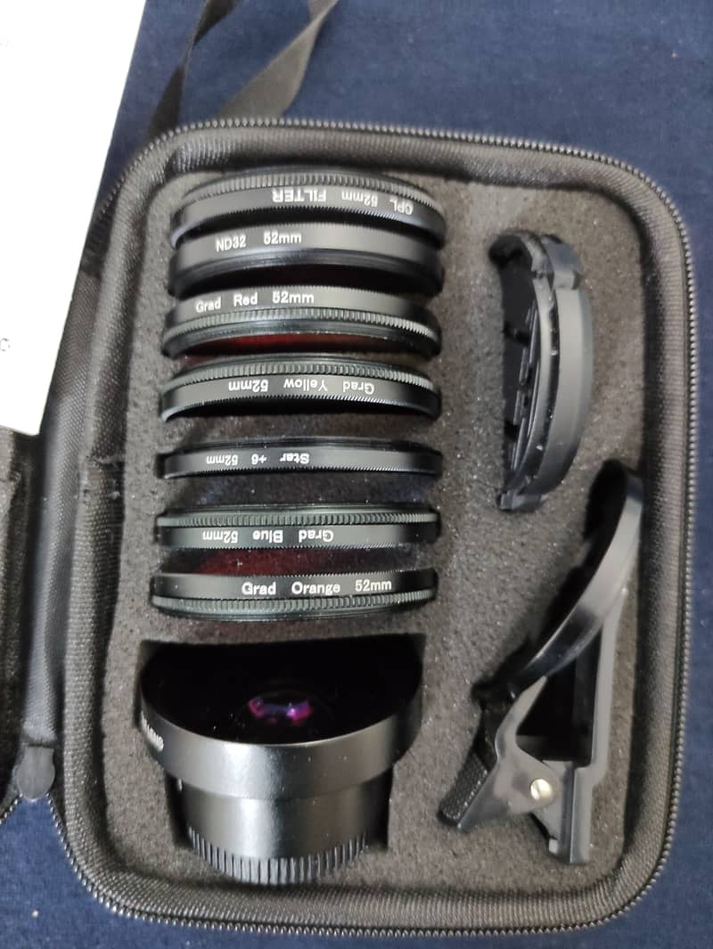 Phone Lens Kits 37/52mm CPL ND32 Full Color Filter 8