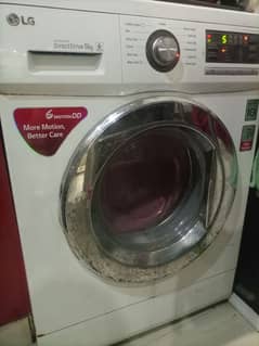 LG automatic front loading washing machine available for sale.