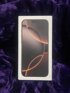 iPhone 16 pro max 256GB Desert Titanium physical +esim Non PTA