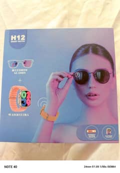 Smart Ultra Watch H12 box pek unuse with digital bluetot glases red ad