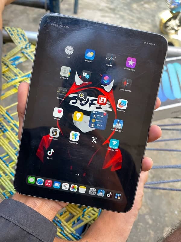 Ipad mini 6 for pubg mobile | Paper apply | i pad mini6 lush condition 0