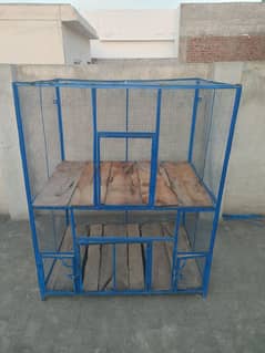 heavy iron cage (5ft by 4ft front) (side say 3ft)