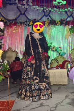 beautiful black lehnga