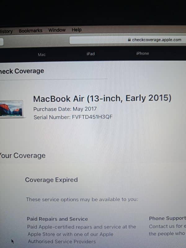 MacBook Air 2015-13.3"inch (8GB/256GB SSD) 8