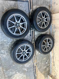 rims & tyre , 16 inch 5 nuts , tyre profile 225,55,R16 yokohama