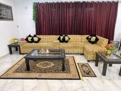 L shaped sofa set