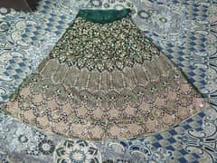 Mehndi bridal lehnga