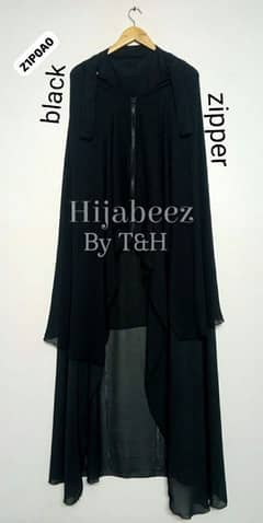 Double layer Zipper Hijab