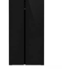 Black Glassdoor side by side refrigerator -