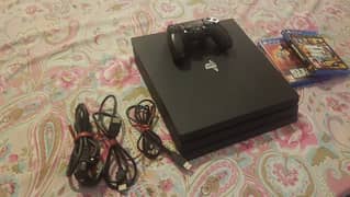 Ps4 pro sale good condition two games