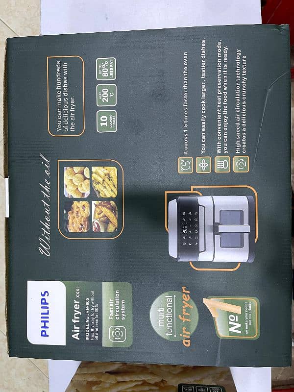 Air Fryer 12 Liter Large Philips HN-805 Full Touch Display 15