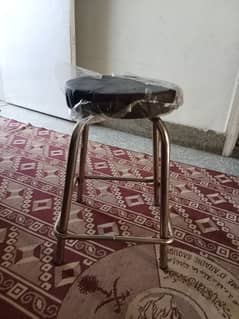 parlor mirror and stool