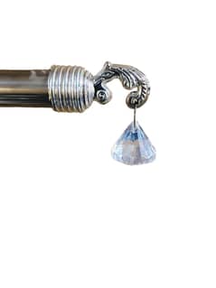 Crystal Decorative Curtain Rod Finial – Stylish Window Treatment