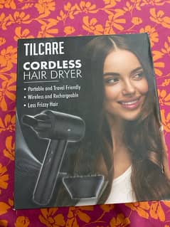 tilcare hair dryer cordless protable