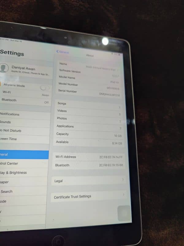 Ipad Air 16GB uk came 6