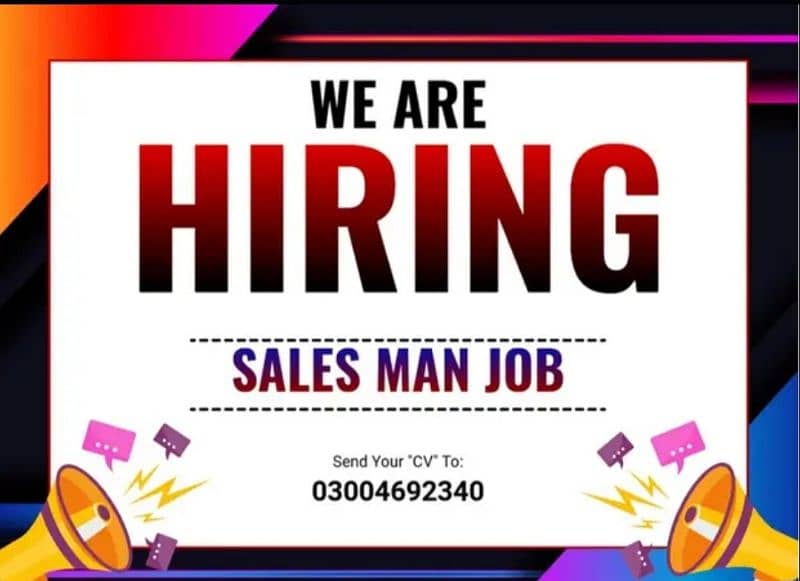 Sales Man for Garments Shop 0