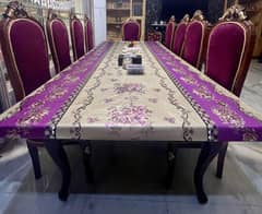 10 Seater dinning table with glass table