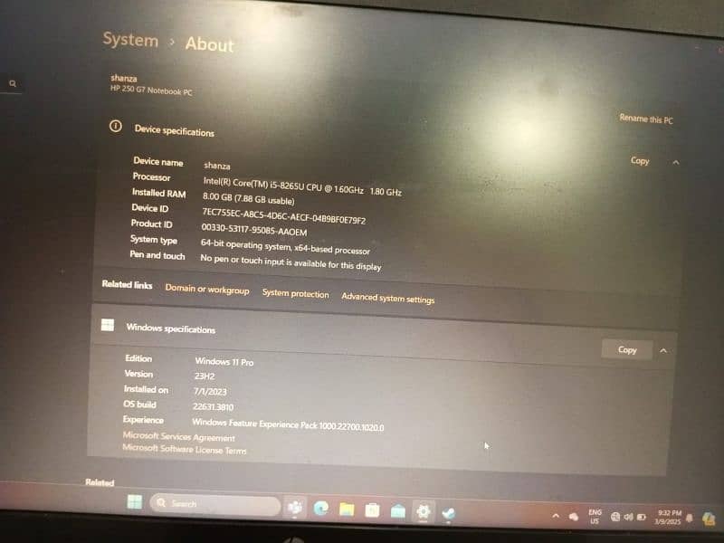 hp core i5 8th generation  no refurbished  original 3