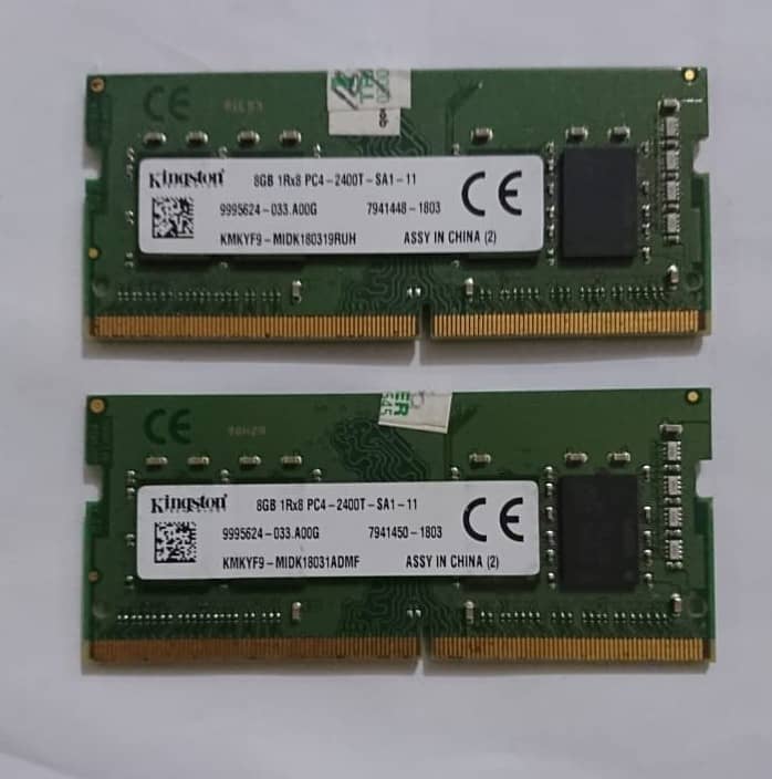 Kingston (8GB x 2 = 16gb) DDR4 RAM Laptop 0