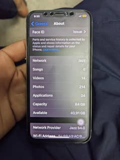 iphone x official pta 64gb for sale