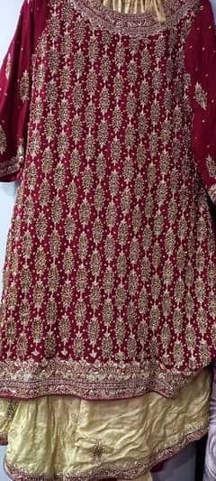 Bridal Dress Long shirt with farshi gharara